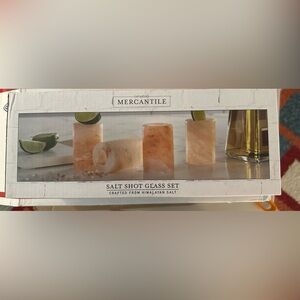 Mercantile salt shot glass set- nwt